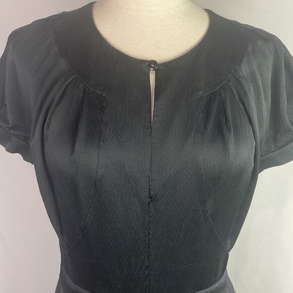 Marc Jacobs Black Silk Cap Sleeve Dress - Picture 6 of 8